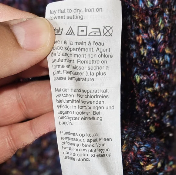 Madewell Purple, Metallic Marled Knit Sweater, Size Small, EUC - Picture 8 of 8